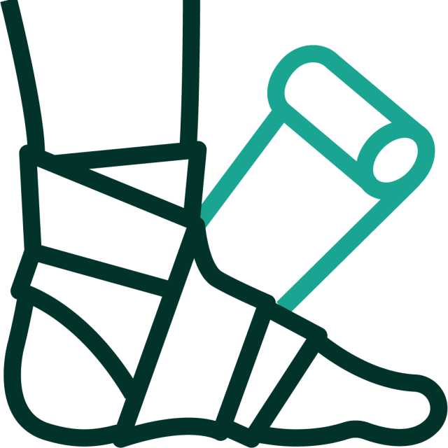 ankle bandage icon